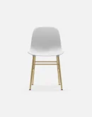 Glozin II Form Chair Brass Base
