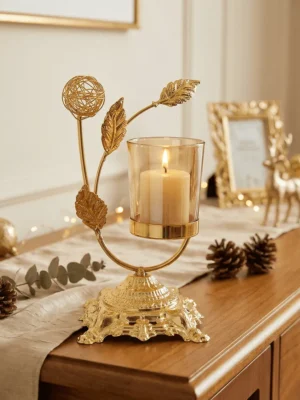 Candle Holders Gold – 1 Candle 2