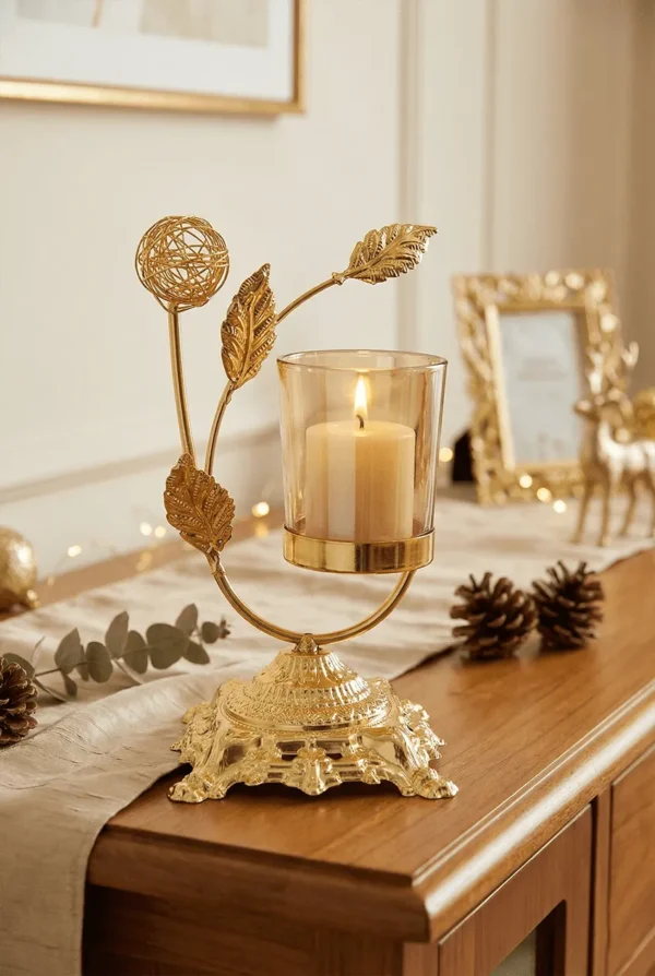 Candle Holders Gold - 1 Candle