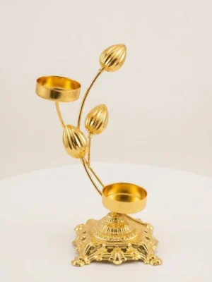 Candle Holders Gold - 2 Candles