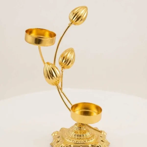Candle Holders Gold - 2 Candles