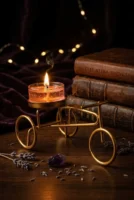 Cycle Candle Holders - Gold