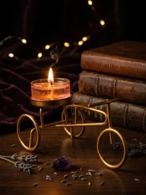 Cycle Candle Holders – Gold 2
