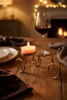 Cycle Candle Holders - Gold