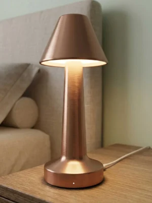 Elivera Aura Metal LED Desk Lamp – Premium Touch Control Table Light Copper