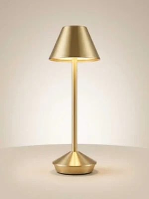 Elivera Aura Tall Metal LED Desk Lamp – Premium Touch Table Light Gold