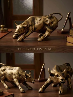 Elivera Charging Bull Sculpture – Symbol of Power, Growth and Financial Prosperity 3