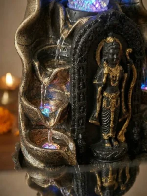 Elivera Divine Sri Rama Water Fountain with LED and Crystal Ball 3