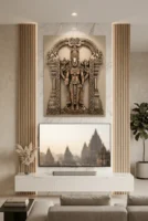 Elivera Divya Balaji Wall Panel with Arch Frame - Premium Classic Finish