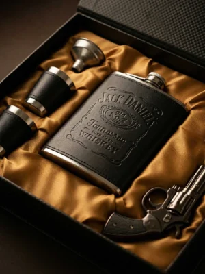 Elivera Gentleman’s Heritage Flask Set – Noir Rebel Edition 2