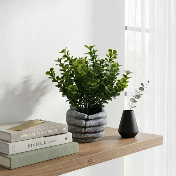 Elivera HoldNature Hand Planter - Classic Green Stone Pot