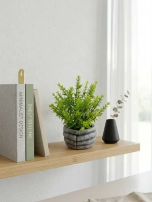 Elivera HoldNature Hand Planter - Fine Leaf Stone Pot