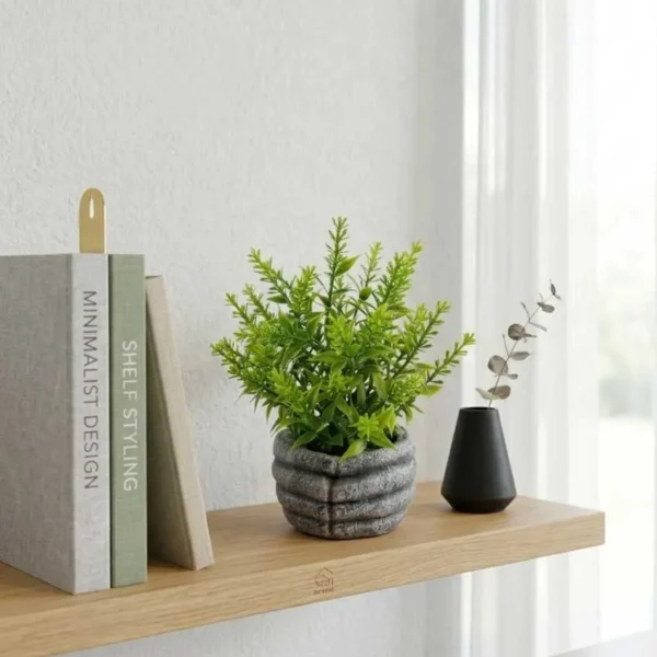 Elivera HoldNature Hand Planter - Fine Leaf Stone Pot