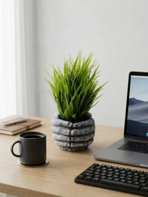 Elivera HoldNature Hand Planter – Grass Spike Stone Pot 2