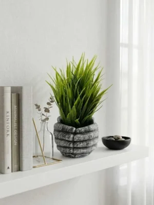 Elivera HoldNature Hand Planter - Grass Spike Stone Pot