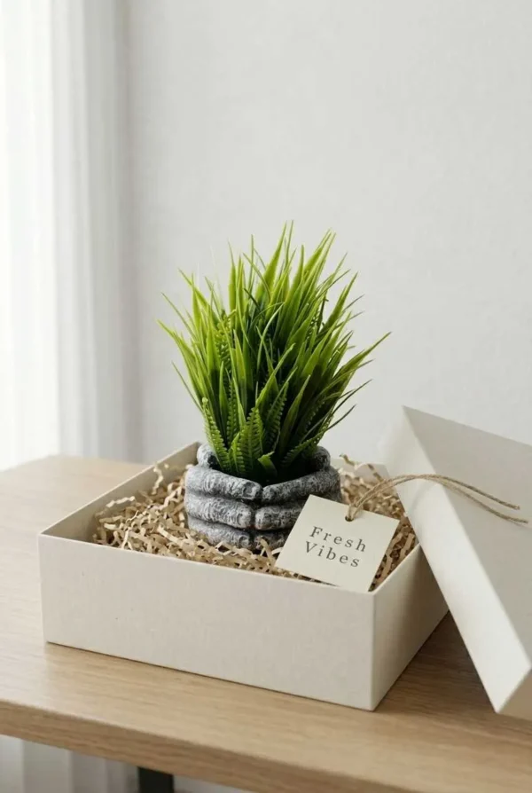Elivera HoldNature Hand Planter - Grass Spike Stone Pot
