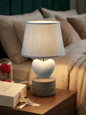 Elivera Love Heart Ceramic Table Lamp 2