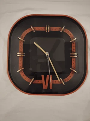 Elivera Modern Square Wall Clock - Premium Metal Finish