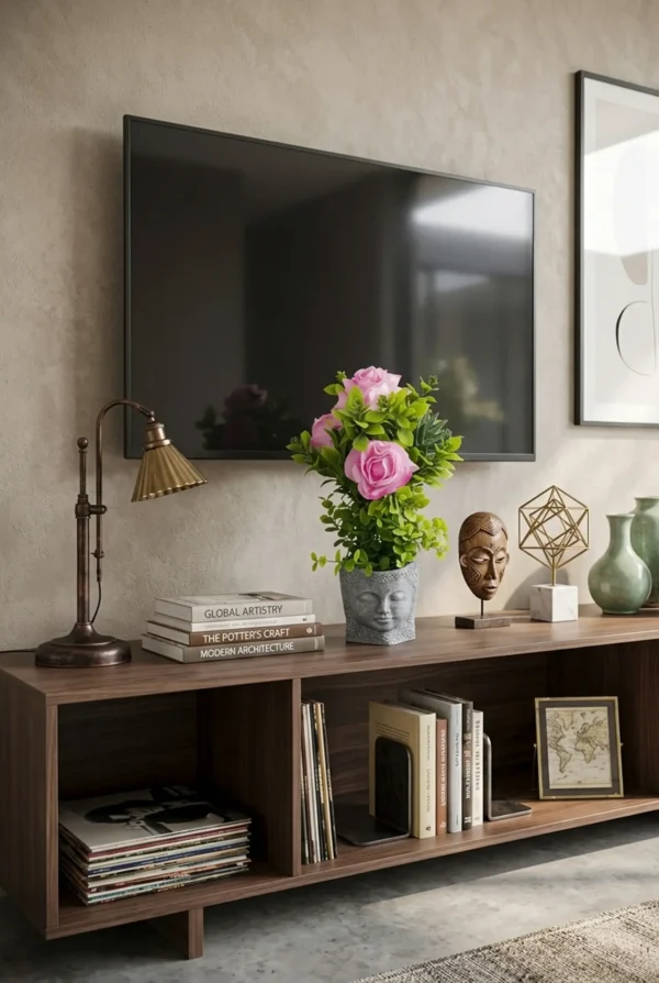 Elivera Serenity Face Planter - Pink Rose Stone Pot
