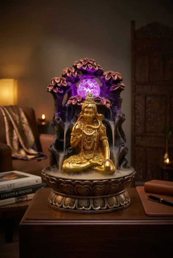 Elivera Shiva Tree Water Fountain with LED and Crystal Ball