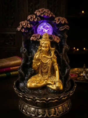 Elivera Shiva Tree Water Fountain with LED and Crystal Ball