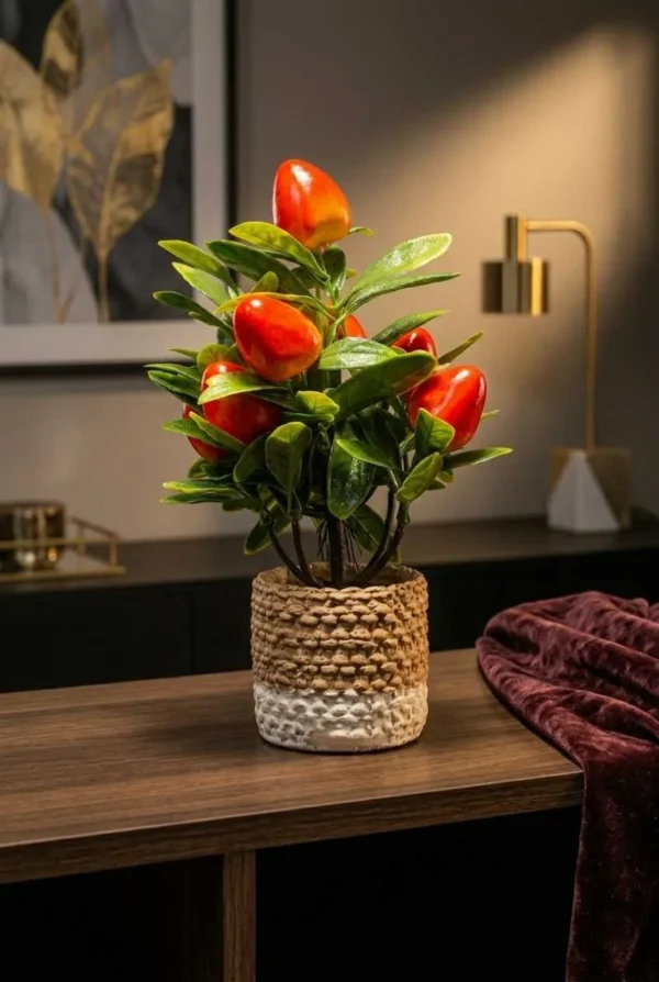 Elivera Strawberry Nest - Dual Tone Stone Pot