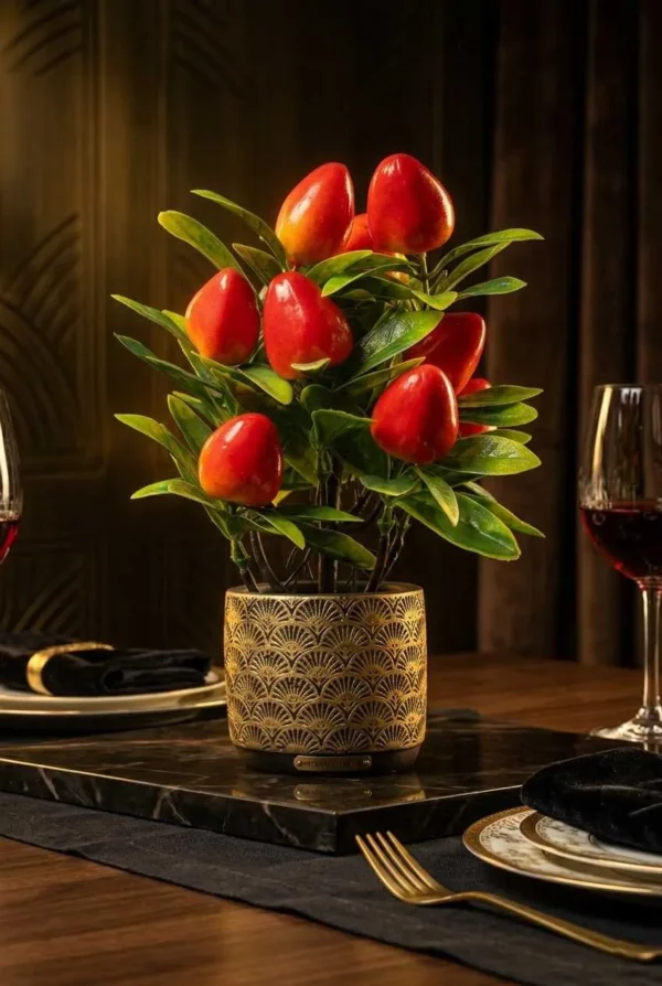 Elivera Strawberry Royale - Gold Stone Pot