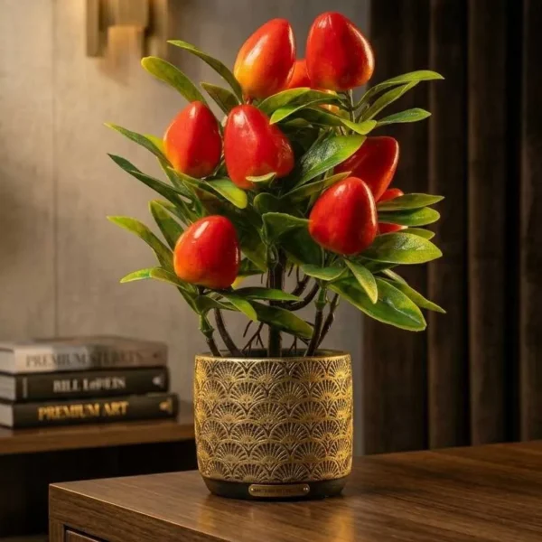 Elivera Strawberry Royale - Gold Stone Pot