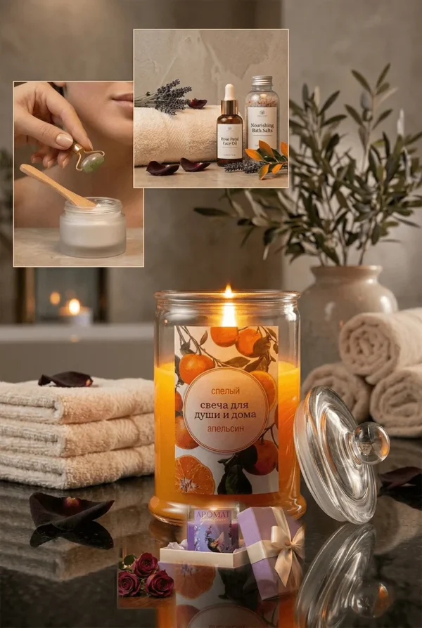 Scented Candles Glass Jar