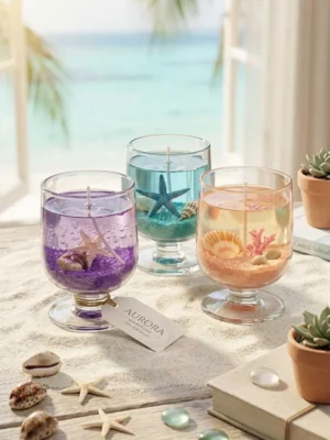 Scented Candles Jelly Cup (Pack of 6)
