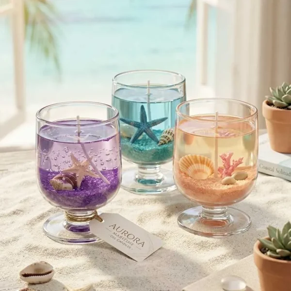Scented Candles Jelly Cup (Pack of 6)