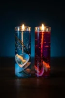 Elivera Ocean Jelly Tube Candle Set (Pack of 2)