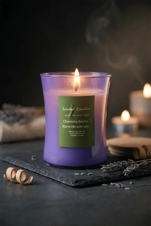 Scented Candles with Wooden Cap
