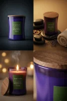 Scented Candles with Wooden Cap