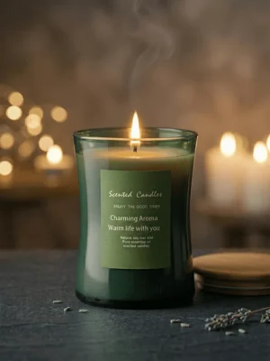Scented Candles with Wooden Cap