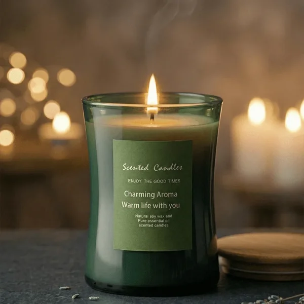 Scented Candles with Wooden Cap