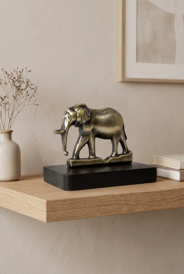 Elivera Regal Elephant – Antique Elephant Showpiece & Gift