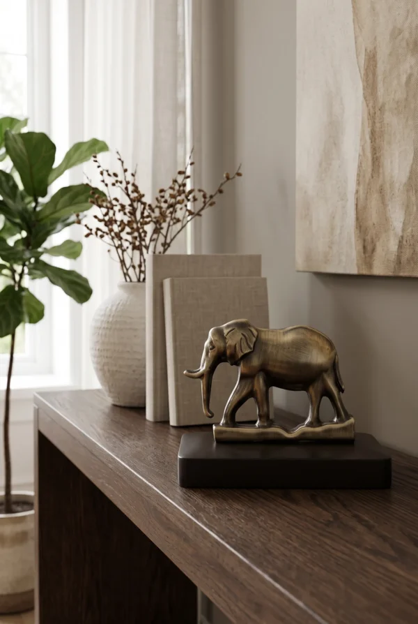 Elivera Regal Elephant – Antique Elephant Showpiece & Gift