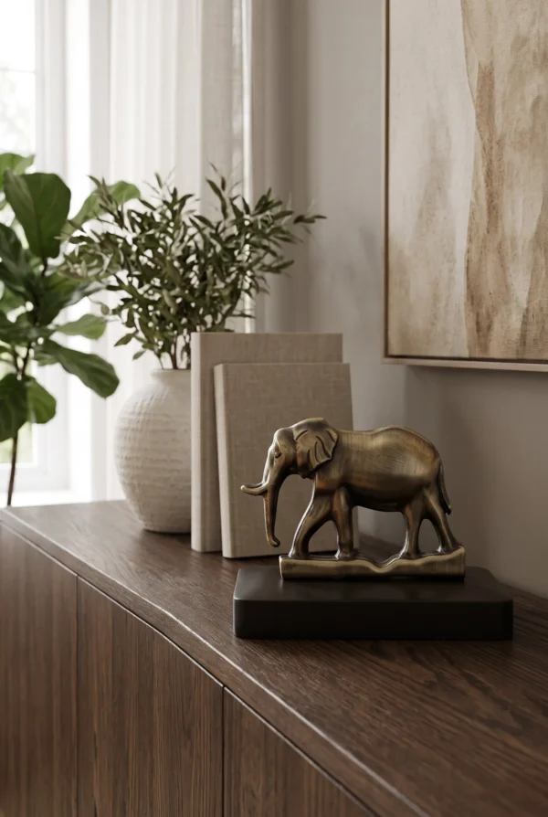 Elivera Regal Elephant – Antique Elephant Showpiece & Gift