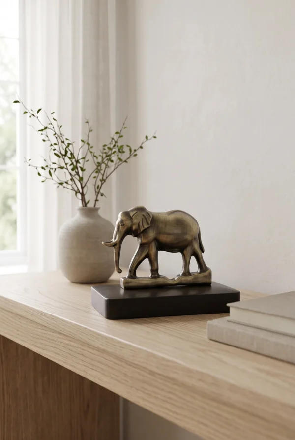 Elivera Regal Elephant – Antique Elephant Showpiece & Gift