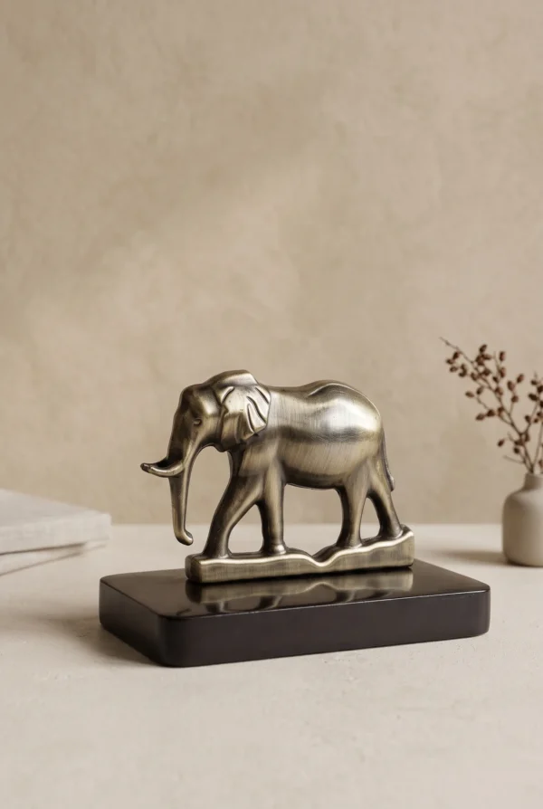 Elivera Regal Elephant – Antique Elephant Showpiece & Gift