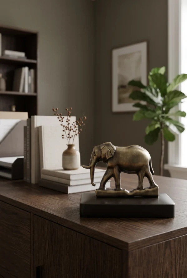 Elivera Regal Elephant – Antique Elephant Showpiece & Gift